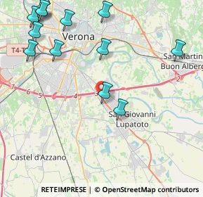 Mappa Via Monte Amiata - C. Comm. Verona Uno, 37057 San Giovanni Lupatoto VR, Italia (5.48)