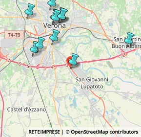 Mappa Via Monte Amiata - C. Comm. Verona Uno, 37057 San Giovanni Lupatoto VR, Italia (4.81083)