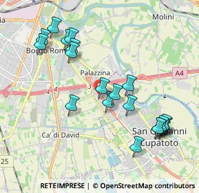 Mappa Via Monte Amiata - C. Comm. Verona Uno, 37057 San Giovanni Lupatoto VR, Italia (2.0775)