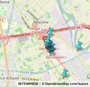 Mappa Via Monte Amiata - C. Comm. Verona Uno, 37057 San Giovanni Lupatoto VR, Italia (0.53833)
