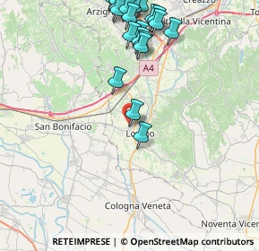 Mappa Via Giulio Natta, 36045 Lonigo VI, Italia (9.7525)