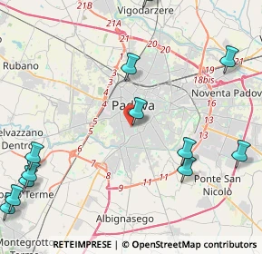 Mappa Via Quattro Novembre, 35123 Padova PD, Italia (6.17923)