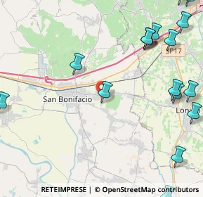 Mappa Via Giacomo Puccini, 37047 San Bonifacio VR, Italia (6.784)