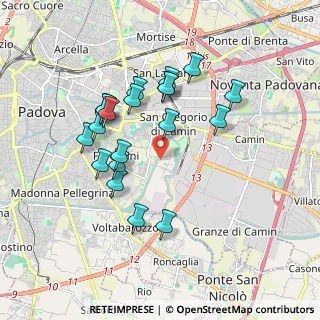 Mappa Via 20 Aprile, 35127 Padova PD, Italia (1.705)