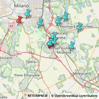 Mappa Via Basilicata, 20098 Area Industriale MI, Italia (3.55818)