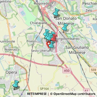 Mappa Via Basilicata, 20098 Area Industriale MI, Italia (1.84636)