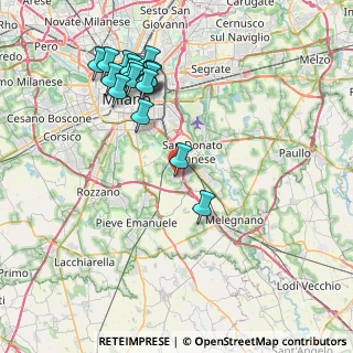 Mappa Via Basilicata, 20098 Area Industriale MI, Italia (8.50412)