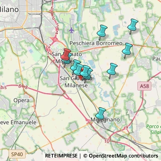 Mappa Via Privata Gorizia, 20098 San Giuliano Milanese MI, Italia (2.91545)