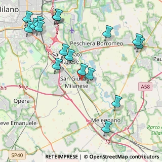 Mappa Via Privata Gorizia, 20098 San Giuliano Milanese MI, Italia (5.17647)
