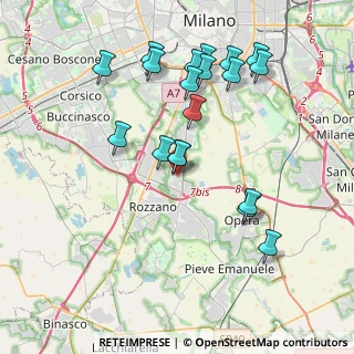 Mappa Via Tagliamento, 20089 Rozzano MI, Italia (3.99368)