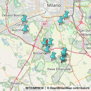 Mappa Via Tagliamento, 20089 Rozzano MI, Italia (3.66)