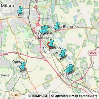 Mappa Piazza Alfieri Vittorio, 20098 San Giuliano Milanese MI, Italia (4.10077)