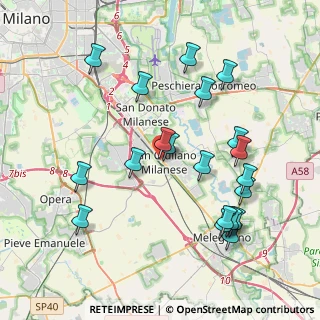 Mappa Piazza Alfieri Vittorio, 20098 San Giuliano Milanese MI, Italia (4.1755)