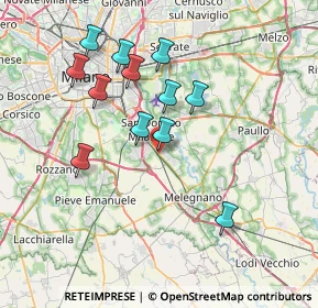 Mappa Piazza Alfieri Vittorio, 20098 San Giuliano Milanese MI, Italia (6.93417)