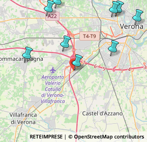 Mappa Via Vertua, 37062 Villafranca di Verona VR, Italia (6.74)