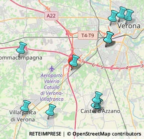 Mappa Via Vertua, 37062 Villafranca di Verona VR, Italia (5.28231)