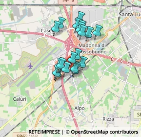 Mappa Piaza Don Angelo Menegazzi, 37062 Dossobuono VR, Italia (1.27)