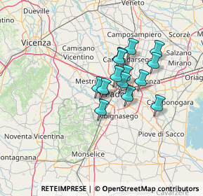 Mappa Via Bassano del Grappa, 35030 Selvazzano Dentro PD, Italia (9.47)