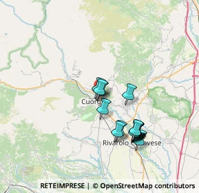 Mappa Viale dei Mille, 10082 Cuorgnè TO, Italia (6.506)