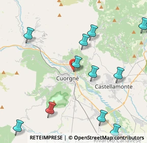 Mappa Via Grosso, 10082 Cuorgnè TO, Italia (5.41333)