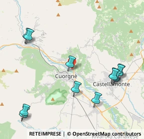 Mappa Via Grosso, 10082 Cuorgnè TO, Italia (4.89667)