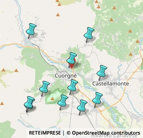 Mappa Via Grosso, 10082 Cuorgnè TO, Italia (4.37727)