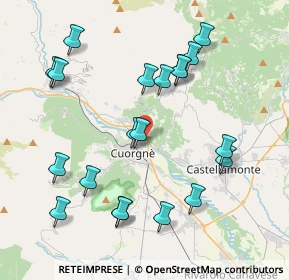 Mappa Viale dei Mille, 10082 Cuorgnè TO, Italia (4.262)