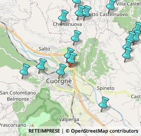 Mappa Viale dei Mille, 10082 Cuorgnè TO, Italia (2.722)