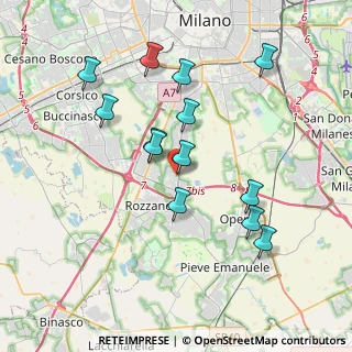 Mappa Via Mincio, 20089 Rozzano MI, Italia (3.64231)