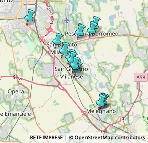 Mappa Via Vincenzo Monti, 20098 San Giuliano Milanese MI, Italia (2.91214)