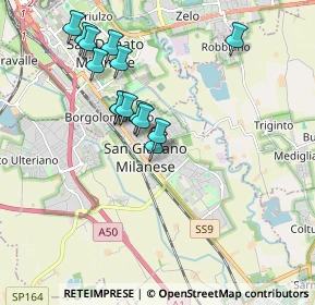 Mappa Via Vincenzo Monti, 20098 San Giuliano Milanese MI, Italia (1.75643)