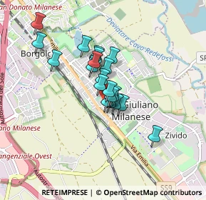 Mappa Via San Giovanni Bosco, 20098 San Giuliano Milanese MI, Italia (0.591)