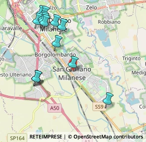 Mappa Via San Giovanni Bosco, 20098 San Giuliano Milanese MI, Italia (2.35357)