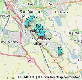 Mappa Via San Giovanni Bosco, 20098 San Giuliano Milanese MI, Italia (1.01357)