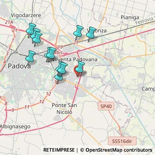 Mappa Via Svizzera, 35127 Padova PD, Italia (3.89583)