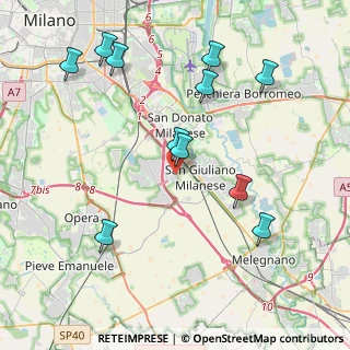 Mappa Via Pitagora, 20098 Civesio MI, Italia (4.43182)