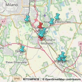 Mappa Via Pitagora, 20098 Civesio MI, Italia (3.74364)