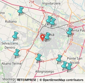 Mappa Via Savona, 35142 Padova PD, Italia (4.67909)