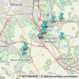 Mappa Viale Lombardia, 20098 San Giuliano Milanese MI, Italia (3.06182)