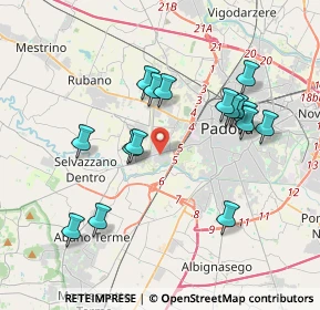 Mappa Via Monteortone, 35142 Padova PD, Italia (3.69875)