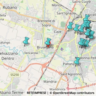 Mappa Via Monteortone, 35142 Padova PD, Italia (3.05778)