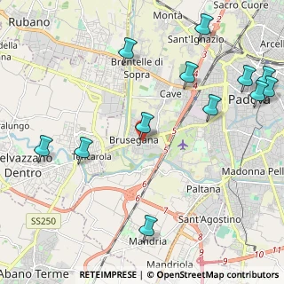 Mappa Via Monteortone, 35142 Padova PD, Italia (2.74667)