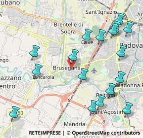 Mappa Via Monteortone, 35142 Padova PD, Italia (2.51778)