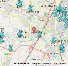 Mappa Via Monteortone, 35142 Padova PD, Italia (3.1455)