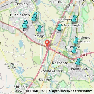 Mappa A50, 20090 Rozzano MI, Italia (2.5525)