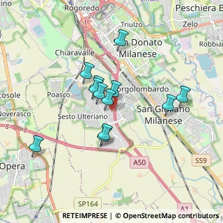 Mappa Via Sicilia, 20098 San Giuliano Milanese MI, Italia (1.48583)