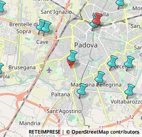 Mappa Via Livorno, 35142 Padova PD, Italia (2.70846)