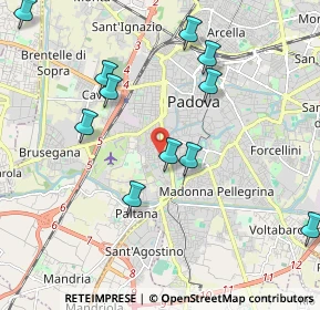 Mappa Via Livorno, 35142 Padova PD, Italia (2.16636)