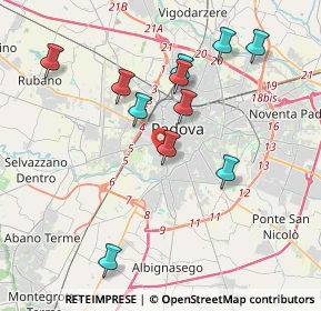 Mappa Via Livorno, 35142 Padova PD, Italia (3.78727)