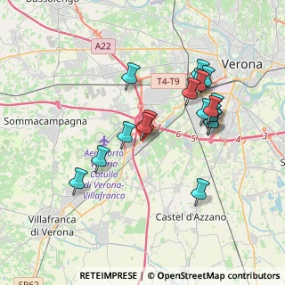 Mappa Via Don Giovanni Bosco, 37062 Dossobuono VR, Italia (3.515)